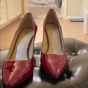 Michael Korda Red Block Heels